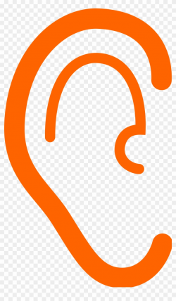 Ear Clipart Svg - Orange Ear Clipart, HD Png Download ...