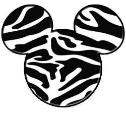 Zebra print mickey mouse ears! | My Style | Clipart library ...
