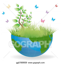 Vector Art - Green earth. Clipart Drawing gg57069939 - GoGraph