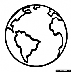 Planet Earth Online Coloring Page | Color Earth | Future DIY ...