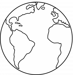 Earth Clipart Black And White | Free download best Earth Clipart ...