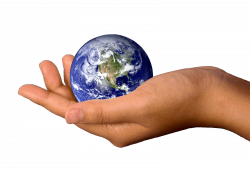 Hand Holding Planet Earth | Isolated Stock Photo by noBACKS.com