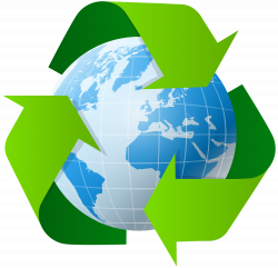 Earth with Recycle Symbol PNG Clip Art - Best WEB Clipart