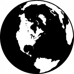 Black And White Globe Clip Art at Clker.com - vector clip art online ...