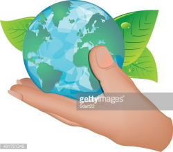 Hand Holding Earth Eco Nature Design Live Style premium ...