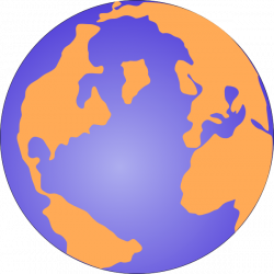 Orange And Blue Globe 3 Clip Art at Clker.com - vector clip art ...