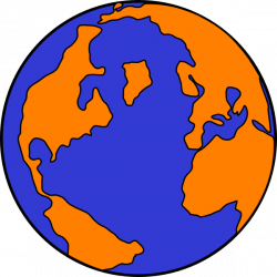Orange And Blue Globe Clip Art at Clker.com - vector clip art online ...