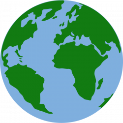 Clipart - Low detail globe