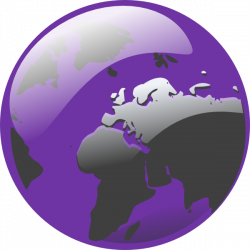 Purple Earth Clip Art at Clker.com - vector clip art online, royalty ...