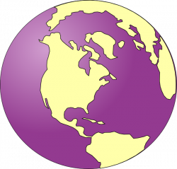 Purple Tinted Earth Clip Art at Clker.com - vector clip art online ...