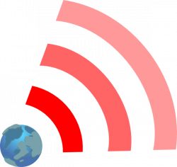 Red Wifi Link With Earth Clip Art at Clker.com - vector clip art ...