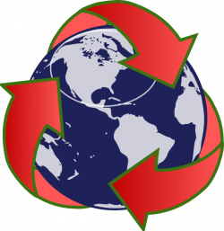 Red Recycling Globe Clip Art at Clker.com - vector clip art online ...