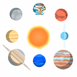 Earth Solar System Clip art - Vector solar system 1200*1200 ...
