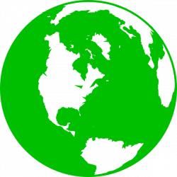 Dark Green Globe Clip Art at Clker.com - vector clip art online ...