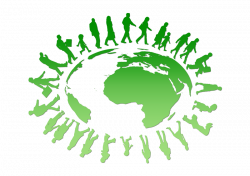 Clipart - People Circling Around The Earth