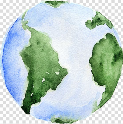 Earth Watercolor painting , earth transparent background PNG ...