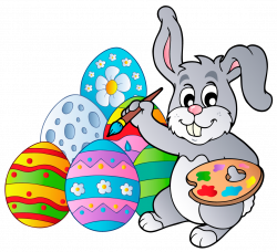 Transparent Easter Bunny with Eggs PNG Clipart Picture | Gallery ...