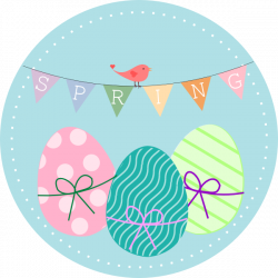 Spring With Easter Eggs And Bird Clip Art at Clker.com - vector clip ...