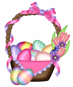 Easter Colorful Basket Transparent PNG Clipart | Gallery ...