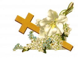 Antique Images: Free Religious Clip Art: Gold Cross and White ...