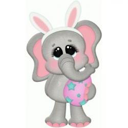Easter elephant holding egg | Elephant | Toddler art ...