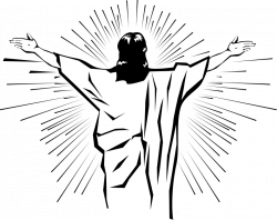 Resurrection of Jesus Easter Clip art - Black And White Pictures Of ...