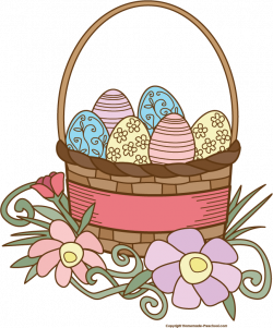Fun and free Easter basket clipart, ready for PERSONAL and ...