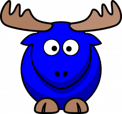 Blue Moose Cartoon Clip Art at Clker.com - vector clip art online ...