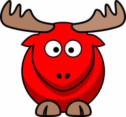 Red Moose Cartoon Clip Art at Clker.com - vector clip art online ...