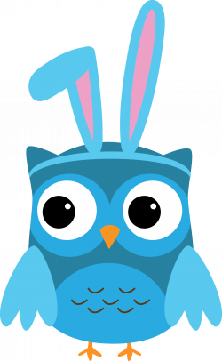Bunny clipart owl - Pencil and in color bunny clipart owl
