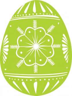Clipart - easter egg green