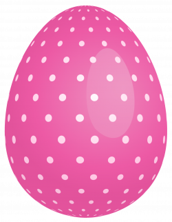 Pink Dotted Easter Egg PNG Clipart | Gallery Yopriceville - High ...