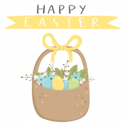 Easter Basket, Happy Easter, Easter PNG and PSD File for Free Download