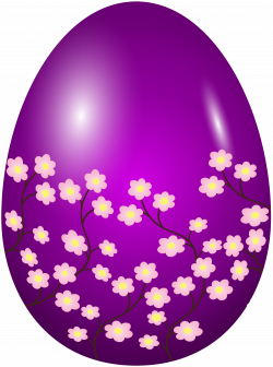 Easter Spring Egg Purple Clip Art Image | Gallery Yopriceville ...