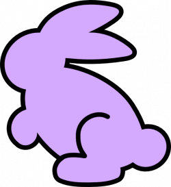 Soft Purple Bunny Clip Art at Clker.com - vector clip art online ...