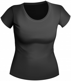 Female Black Shirt PNG Clipart - Best WEB Clipart