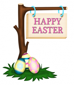 Happy Easter Sign PNG Clipart Picture | Gallery ...