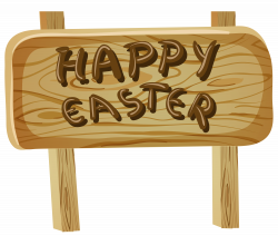 Happy Easter Sign PNG Clip Art Image | Gallery Yopriceville - High ...