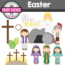 Easter Clipart - Easter Story Clipart - Religious Easter Clipart