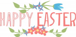 Happy Easter Text Png