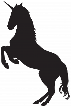 Unicorn Silhouette PNG Clip Art Image | Gallery Yopriceville - High ...