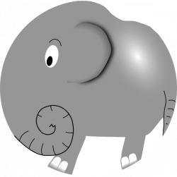 Elephant Cartoon Clip Art at Clker.com - vector clip art online ...