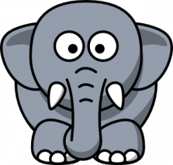 Cartoon Elephant Clip Art at Clker.com - vector clip art ...