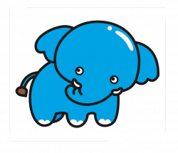 Cartoon Animation Avatar - Blue Cartoon Master Elephant 1024*881 ...