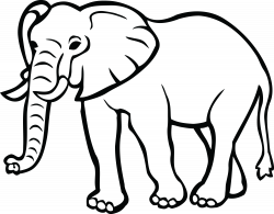 28+ Collection of Elephant Clipart Black And White Png | High ...