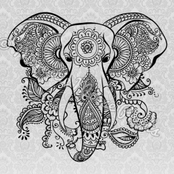 Tribal Elephant SVG | tatoos | Pinterest | Tribal elephant, Cricut ...