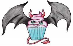 28+ Collection of Evil Cupcake Drawing | High quality, free cliparts ...