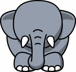 Elephant No Eyes Clip Art at Clker.com - vector clip art online ...