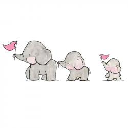 Elephant Family | Art Print
