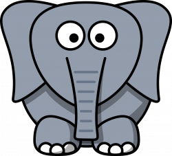 Clipart - Cartoon Elephant